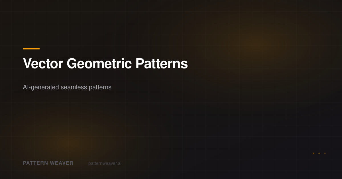 Vector Geometric Patterns — AI Pattern Generator | Pattern Weaver