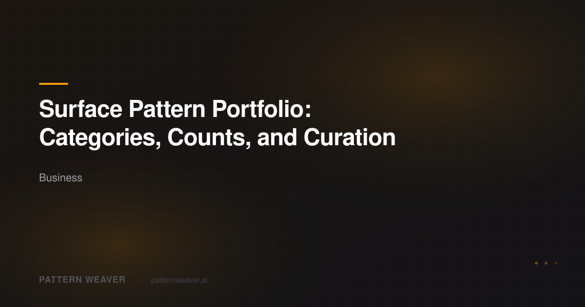 Building a Surface Pattern Design Portfolio | Pattern Weaver