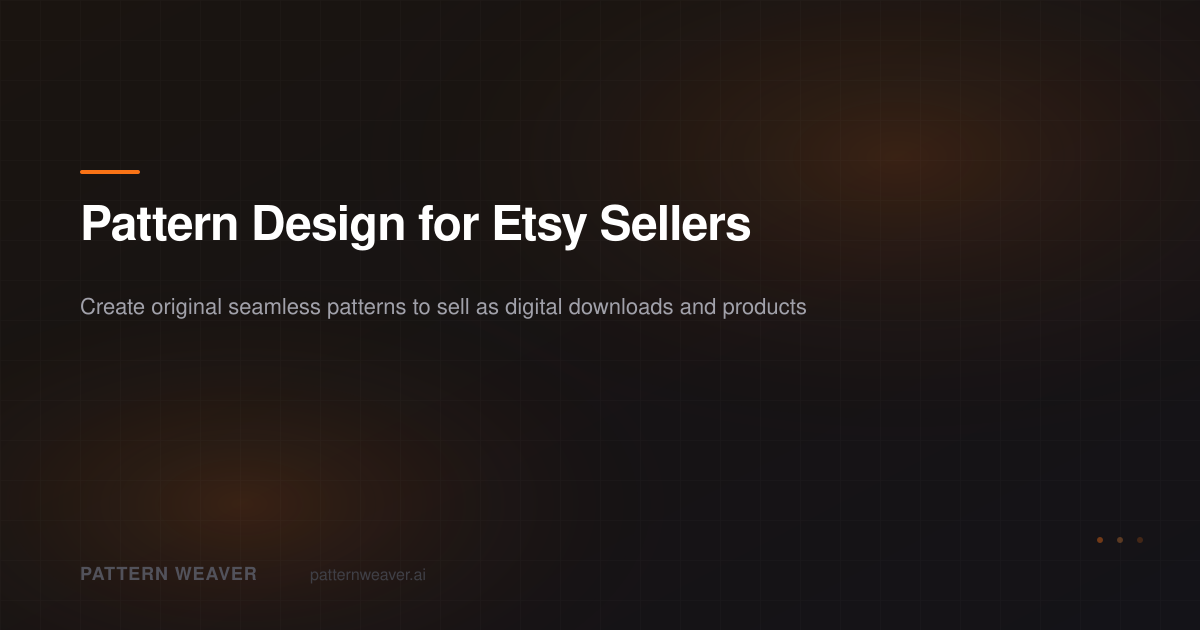 Pattern Design for Etsy Sellers — Create Profitable Digital Prints ...