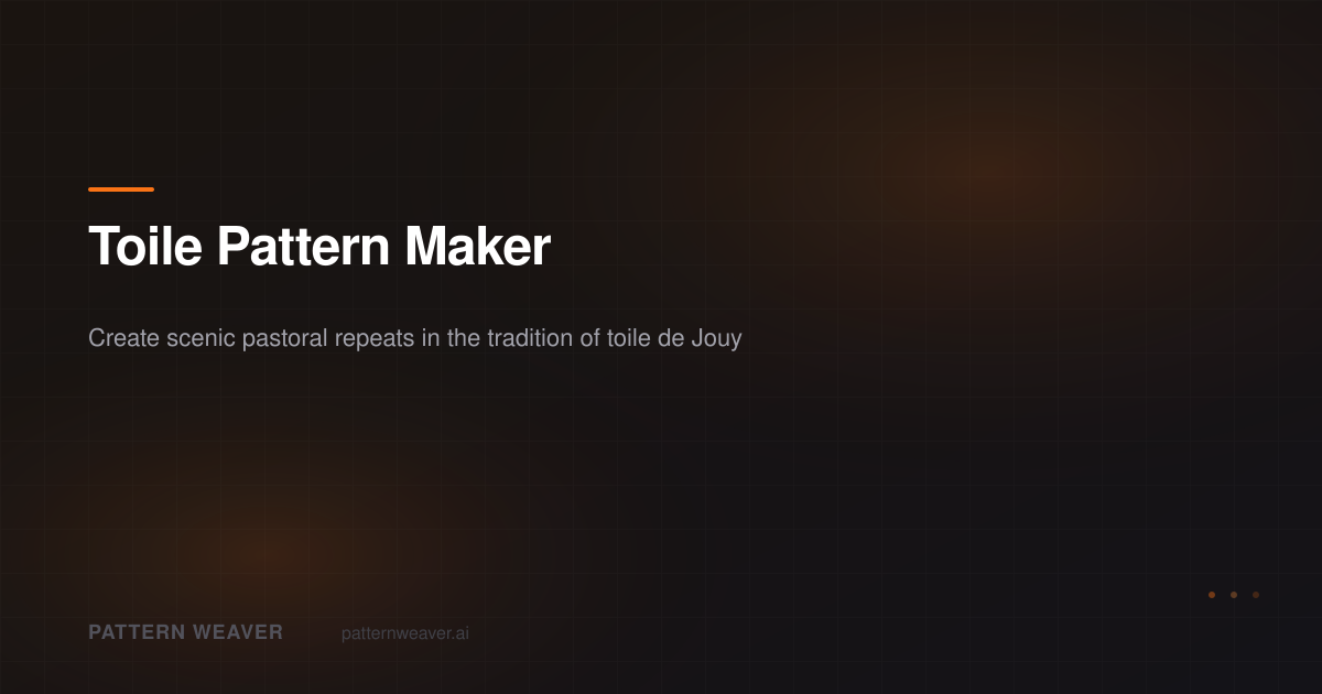 Toile Pattern Maker — Create Seamless Toile de Jouy Designs | Pattern ...