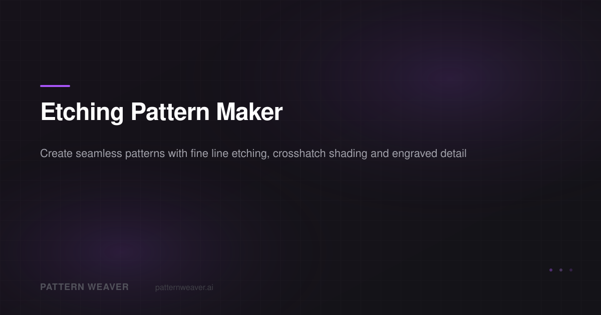 Etching Pattern Maker — Fine Line Crosshatch Seamless Designs | Pattern ...
