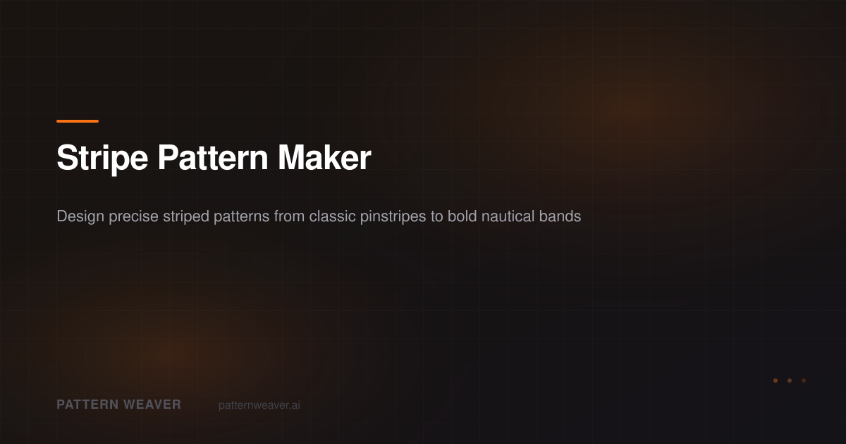 Stripe Pattern Maker — Create Seamless Stripe Designs | Pattern Weaver