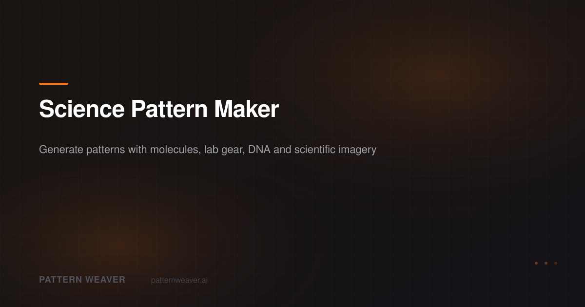 Science Pattern Maker — Molecules, Lab Equipment and STEM Designs ...