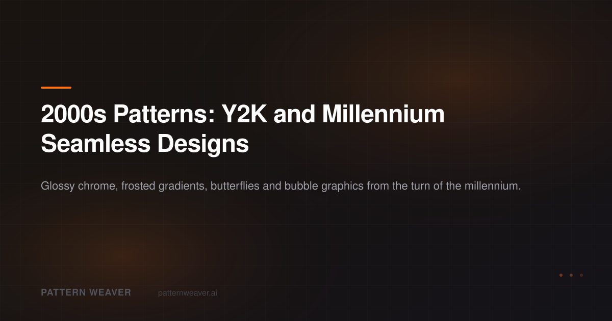 2000s Patterns: Y2K Seamless Designs | Pattern Weaver