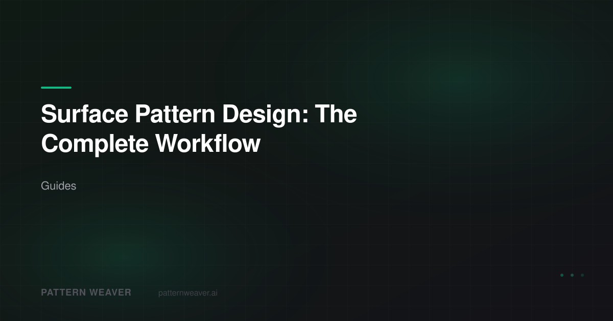 Surface Pattern Design Workflow: Concept to Print | Pattern Weaver