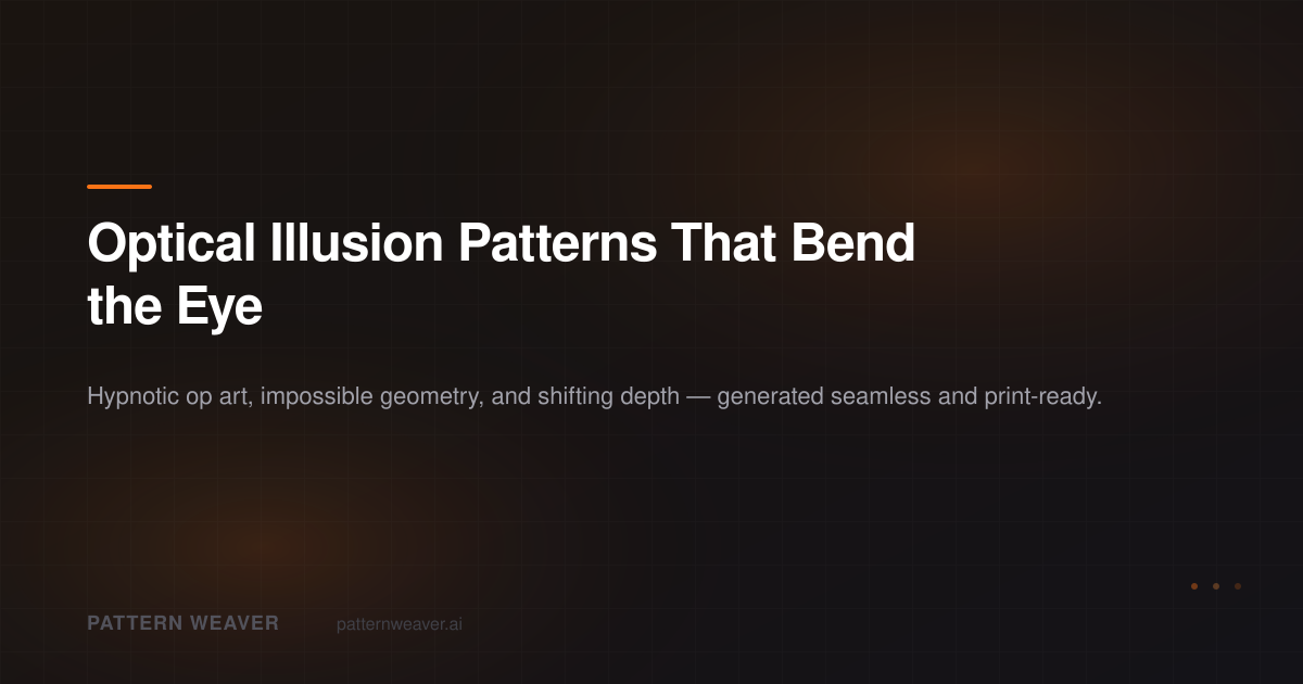 Optical Illusion Patterns Generator | Pattern Weaver