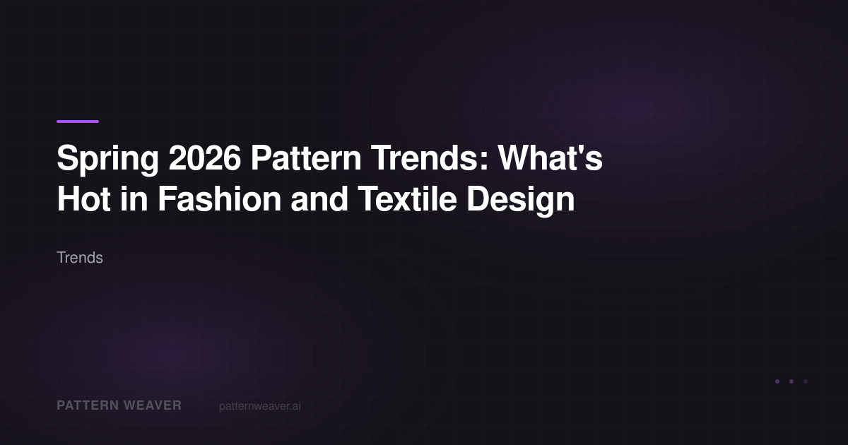 Spring 2026 Pattern Trends: 5 Print Styles Dominating Fashion | Pattern ...