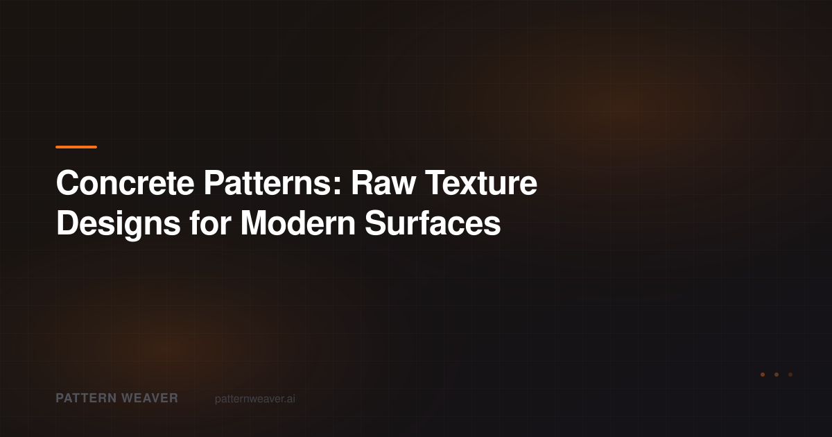 Concrete Patterns: Seamless Brutalist Designs | Pattern Weaver
