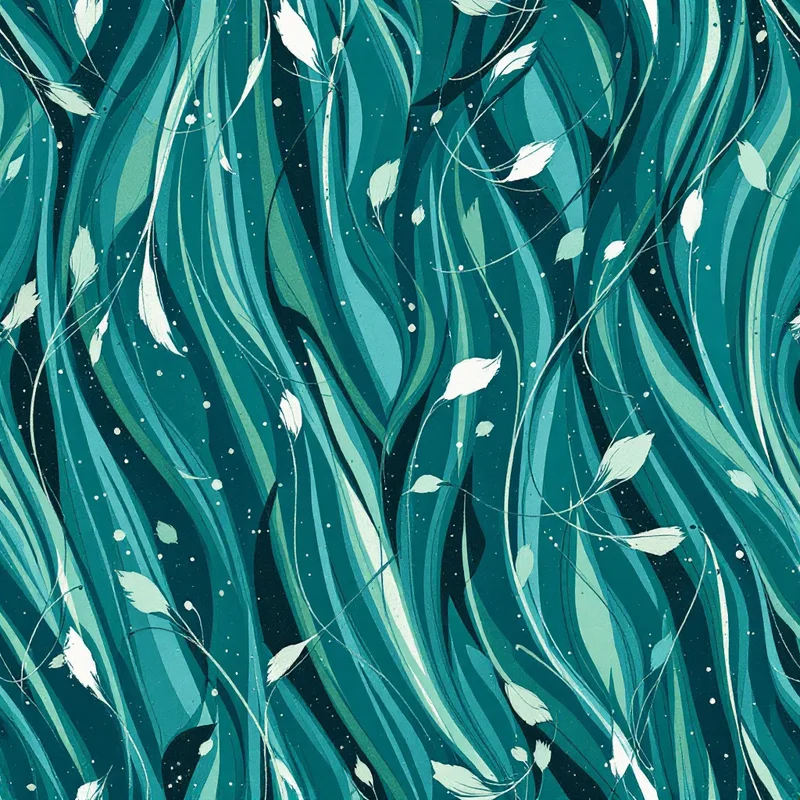 Seamless animal dragonfly teal pattern tile