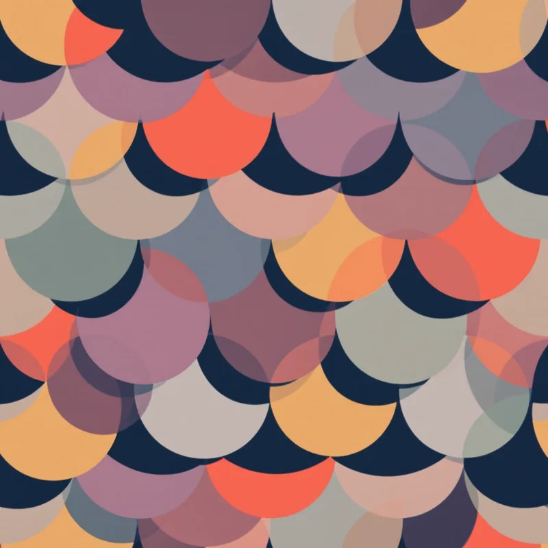 Seamless animal fish ocean pattern tile