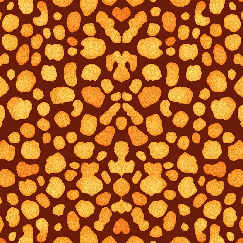 Seamless animal leopard gold pattern tile