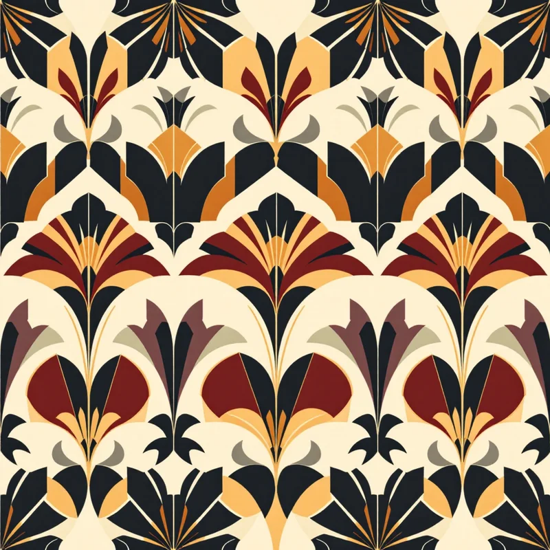 Art Deco free seamless pattern tile