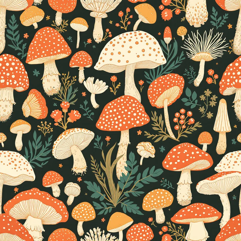 Fall Pattern Trends 2026: Autumn Palettes, Motifs & Design Directions - seamless pattern design example 3