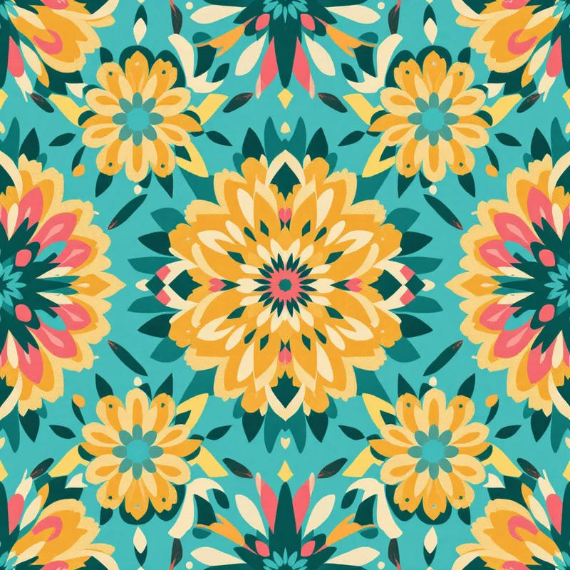 Seamless cultural mexican bright pattern tile