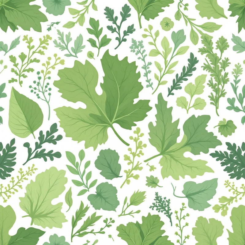 Seamless food herbs green pattern tile