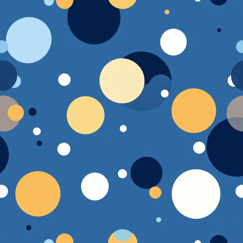 Seamless geometric polkadot navy pattern tile