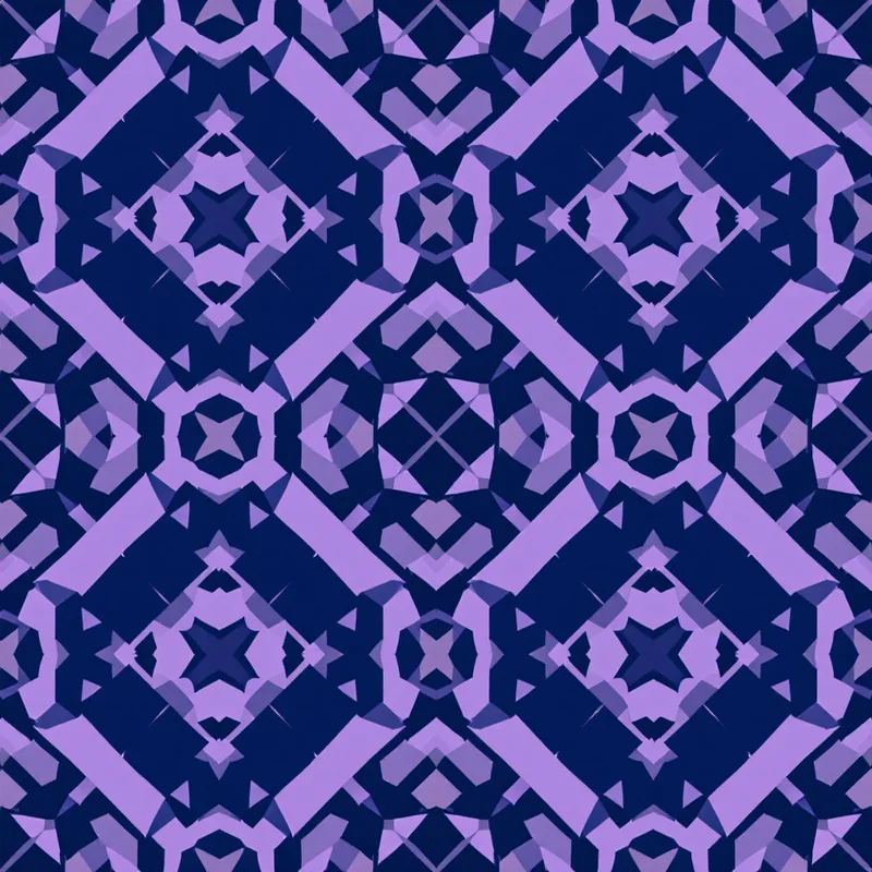 Seamless geometric shapes blue pattern tile