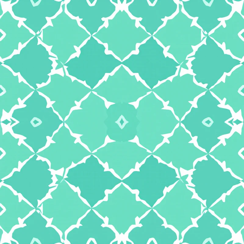 Seamless geometric trellis green pattern tile