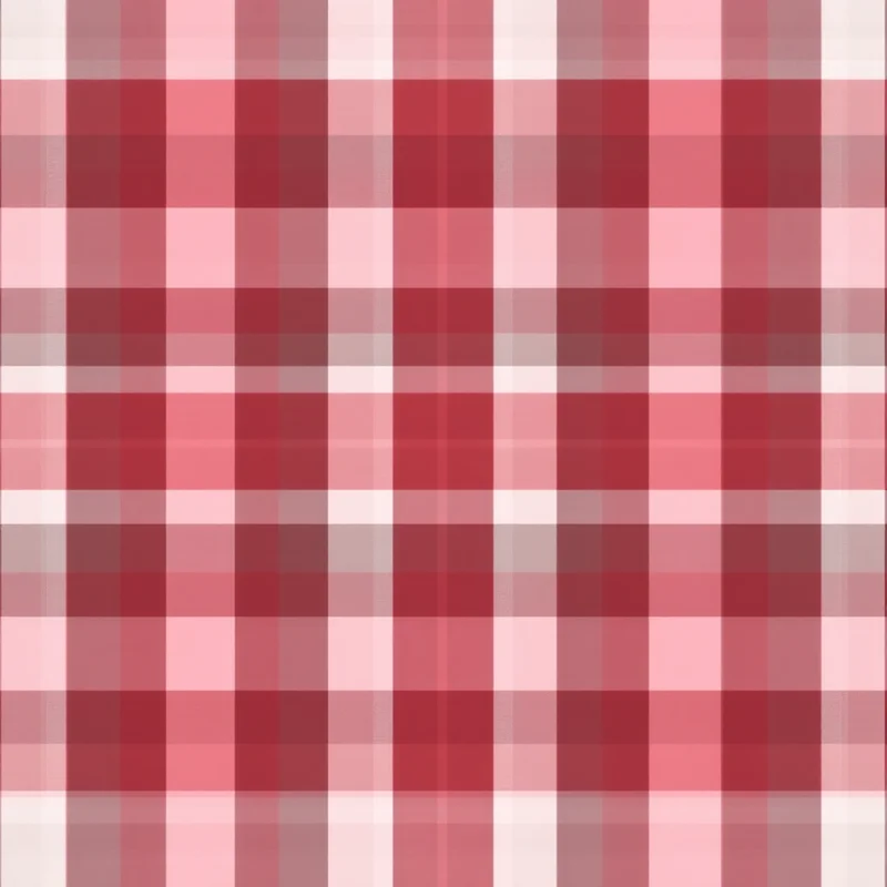 Seamless gingham check red white pattern tile