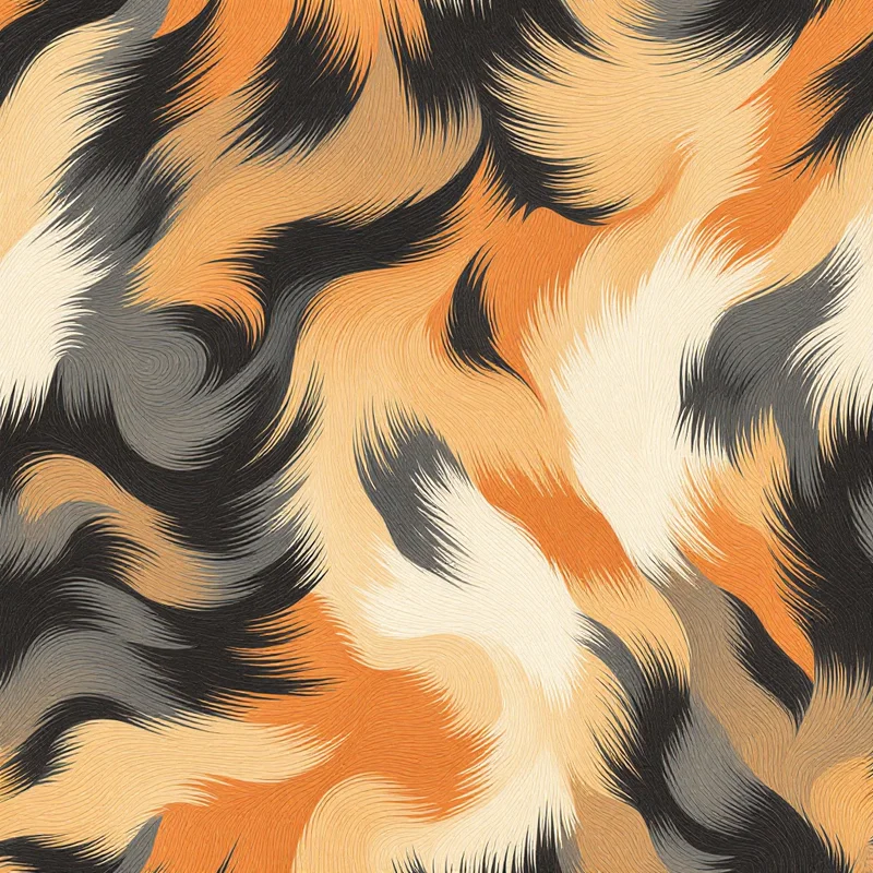 Seamless kids catdog orange pattern tile