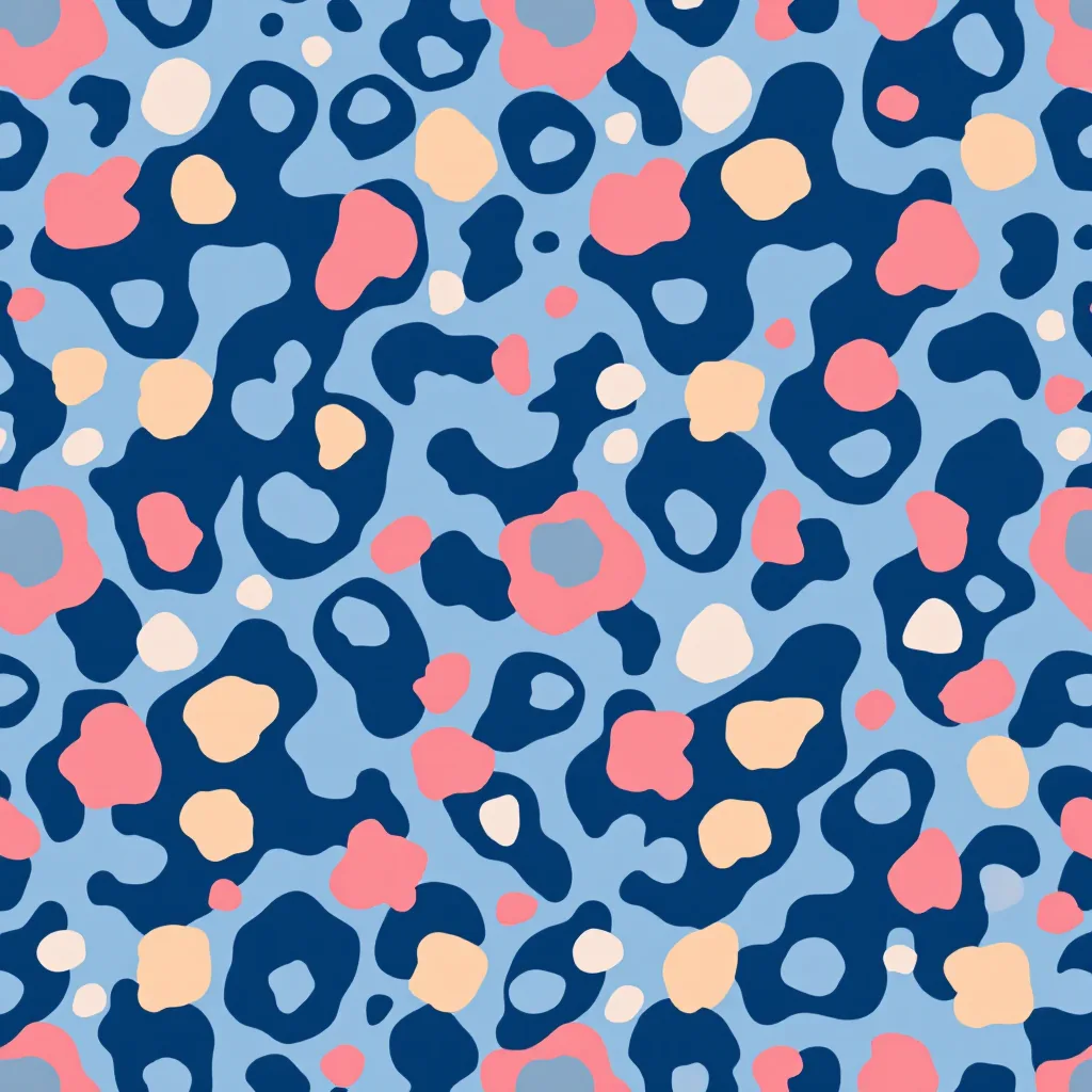 Pastel leopard spot pattern