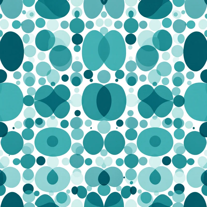 Seamless minimalist circle sage pattern tile
