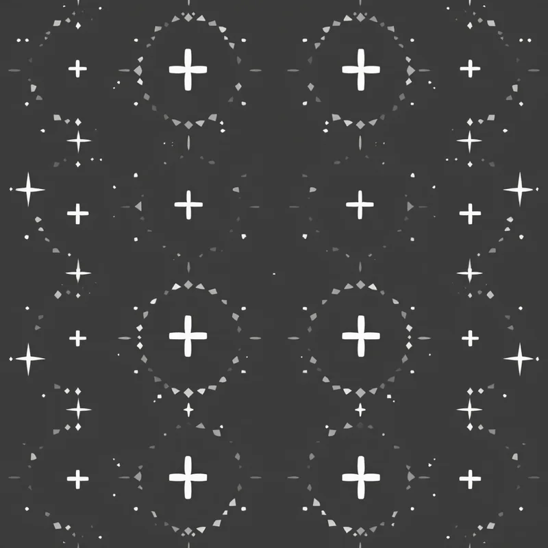 Seamless minimalist cross grey pattern tile