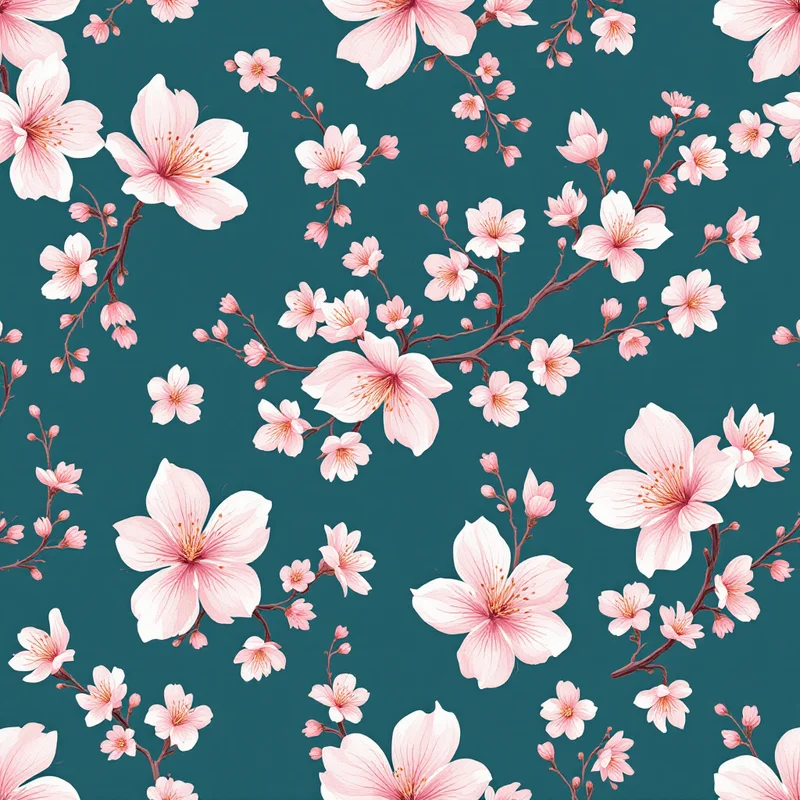 Japanese Pattern Design: Seigaiha, Asanoha & Traditional Motifs - seamless pattern design example 3