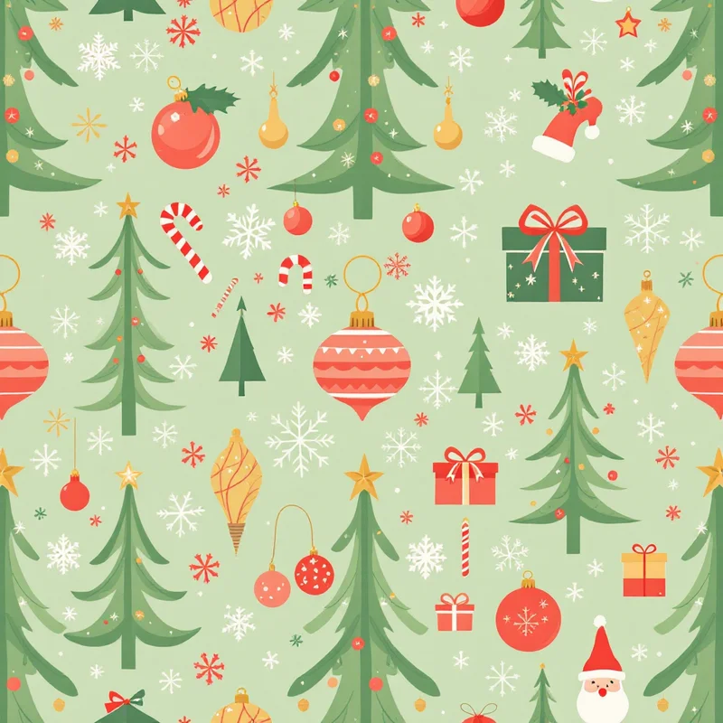 Christmas Pattern Design Ideas for 2026: Modern, Vintage & Nordic - seamless pattern design example 1
