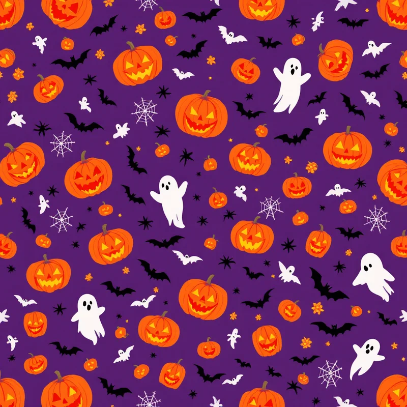 Halloween Pattern Design Ideas: Spooky, Pastel & Vintage for 2026 - seamless pattern design example 1