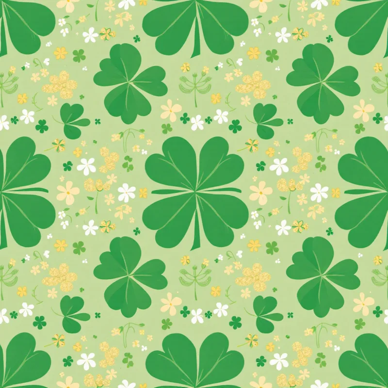 Seamless seasonal stpatrick green pattern tile