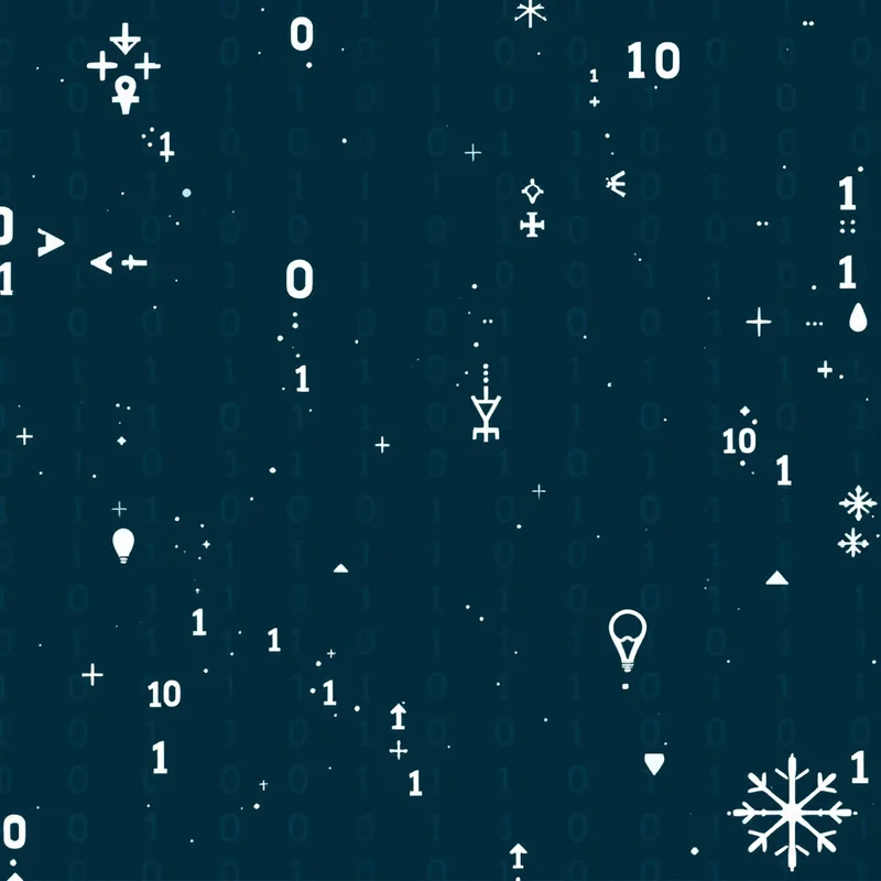 Seamless tech binary green pattern tile