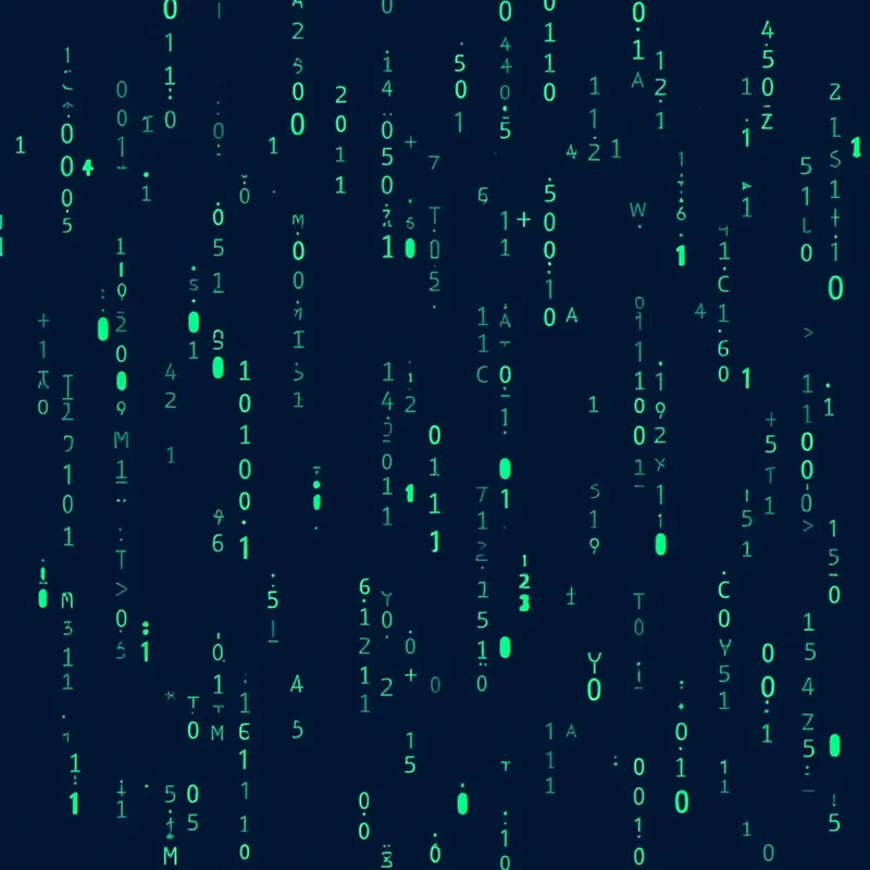 Seamless tech matrix green pattern tile