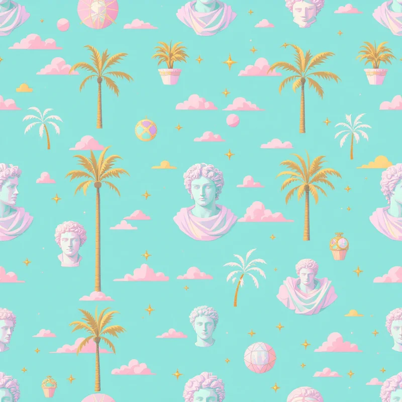 Y2K Pattern Revival: Design the Early-2000s Aesthetic for 2026 - seamless pattern design example 1