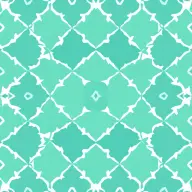 Seamless geometric trellis green pattern tile