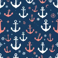 Seamless nautical anchors navy pattern tile