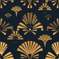 Seamless vintage artdeco gold pattern tile