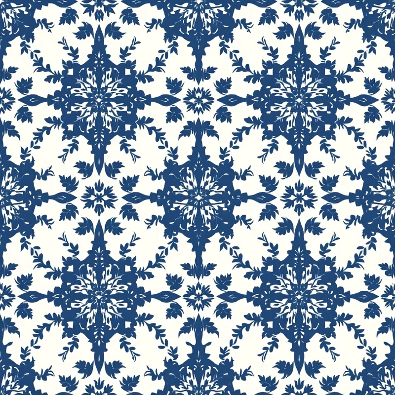 Toile de Jouy free seamless pattern tile