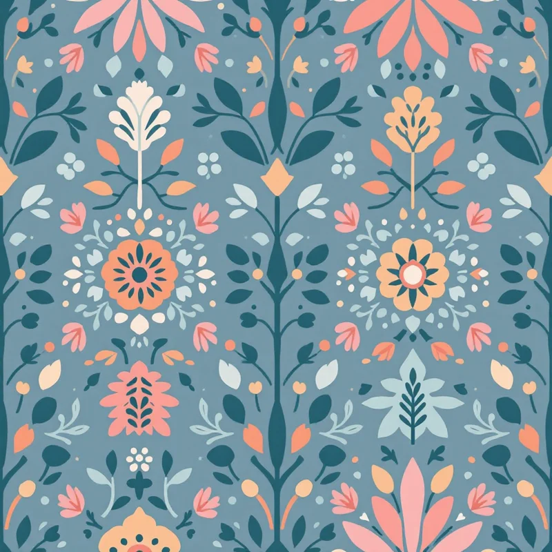 Boho Pattern Design Guide: Bohemian Motifs, Palettes & Products - seamless pattern design example 4