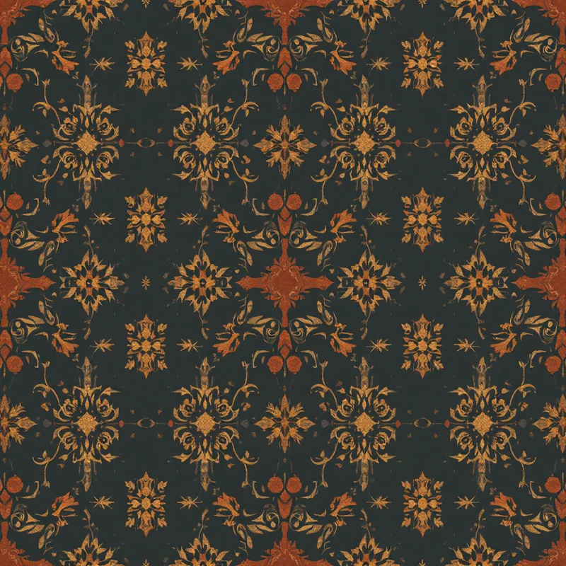 Dark Academia Pattern Design: Motifs, Palettes & Print Ideas - seamless pattern design example 1