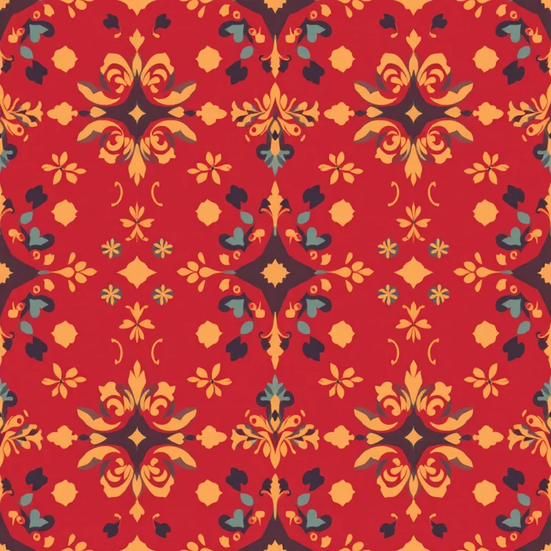 Seamless vintage grandma rose pattern tile