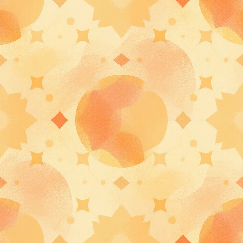 Seamless watercolor sunset warm pattern tile
